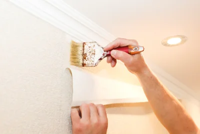 Pose de papier peint à Puy-Guillaume — revêtements muraux et toiles de verre